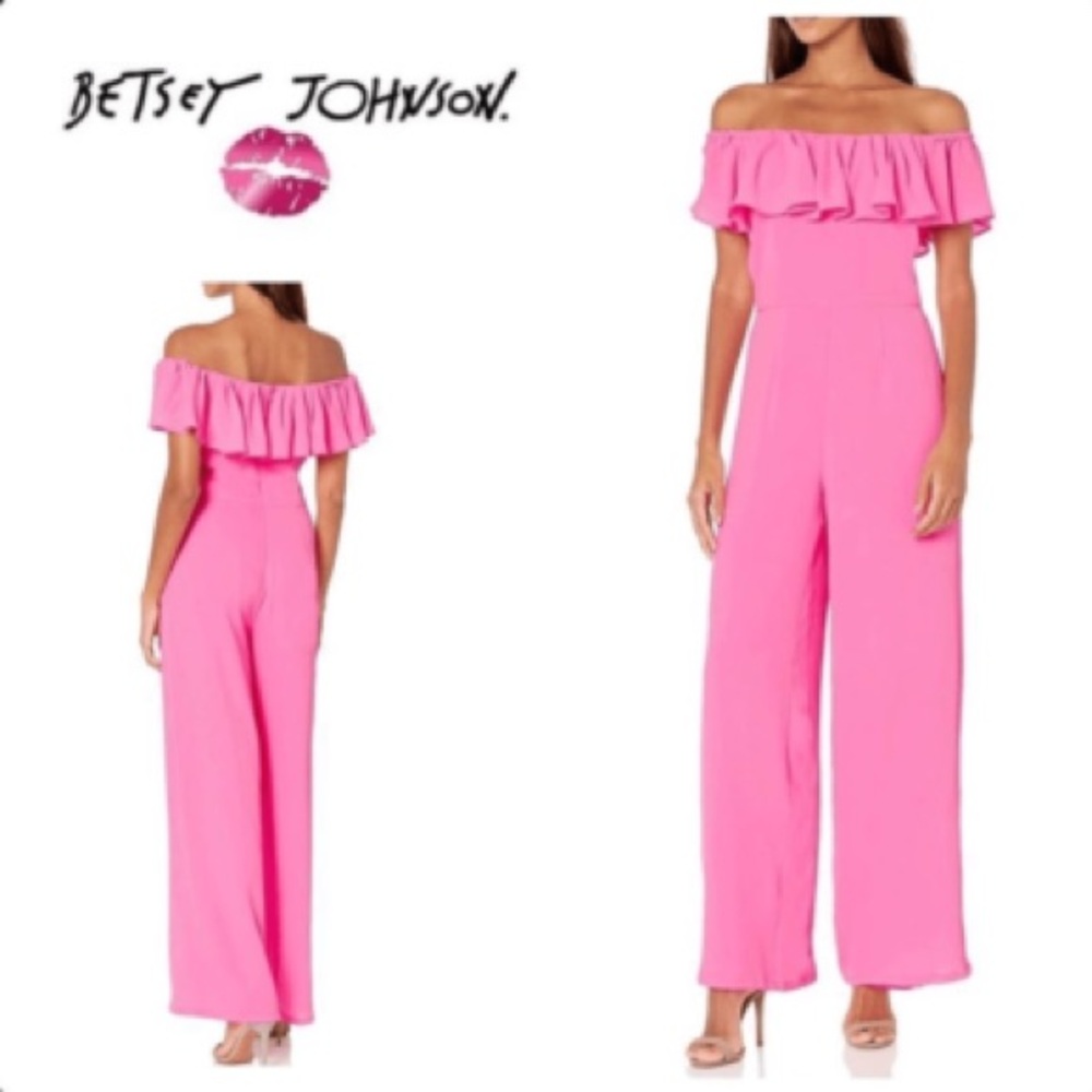 Betsey Johnson Bubblegum Pink Jumpsuit Size M